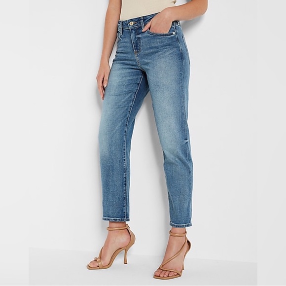 HM L.O.G.G Boyfriend Blue Distress Jeans Size 26. - Picture 1 of 9